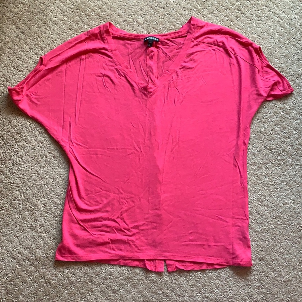 Pink/coral blouse from Express